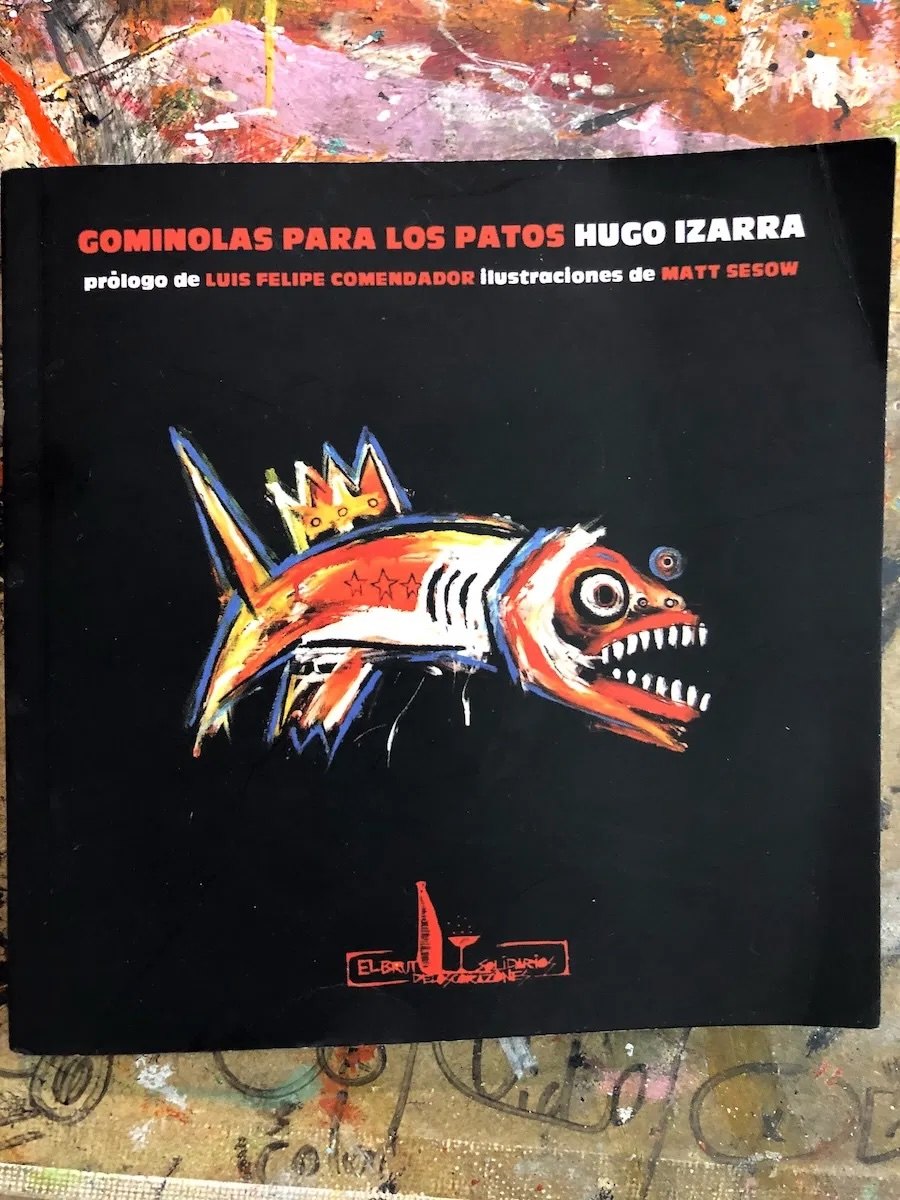Book cover: Gominolas para los patos, illustrated with a Sesow fish
